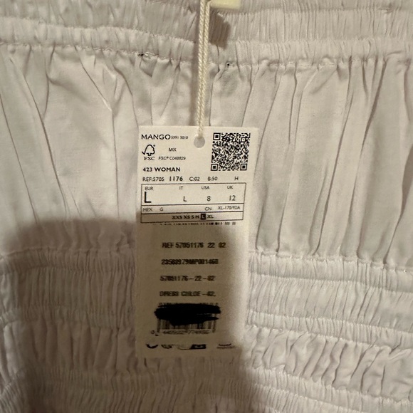 NWT Mango White  Dress color is off white - Picture 7 of 8